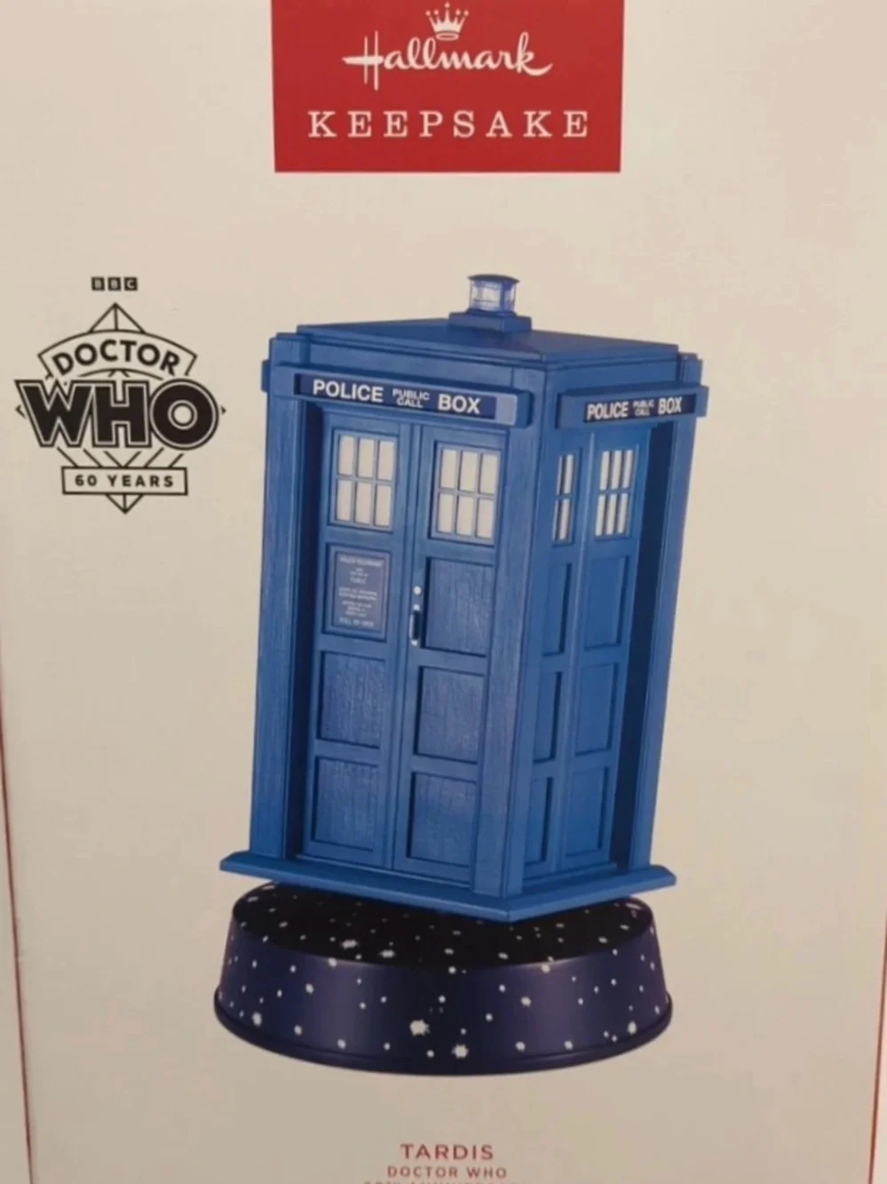 TARDIS Dr Who Hallmark 60th Anniv 2023 Light Sound Motion Table Decoration